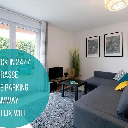 My Cozy Flat - T2 - Free Parking - Terrasse - Jardin *