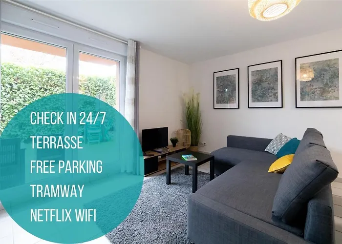 Hometimal - T2 - Free Parking - Terrasse - Jardin *